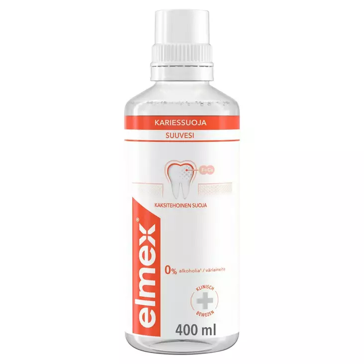 ELMEX KARIESSUOJA SUUVESI 400ML - Suunhoito, hammastahnat ja -harjat - 8718951713574 - 1
