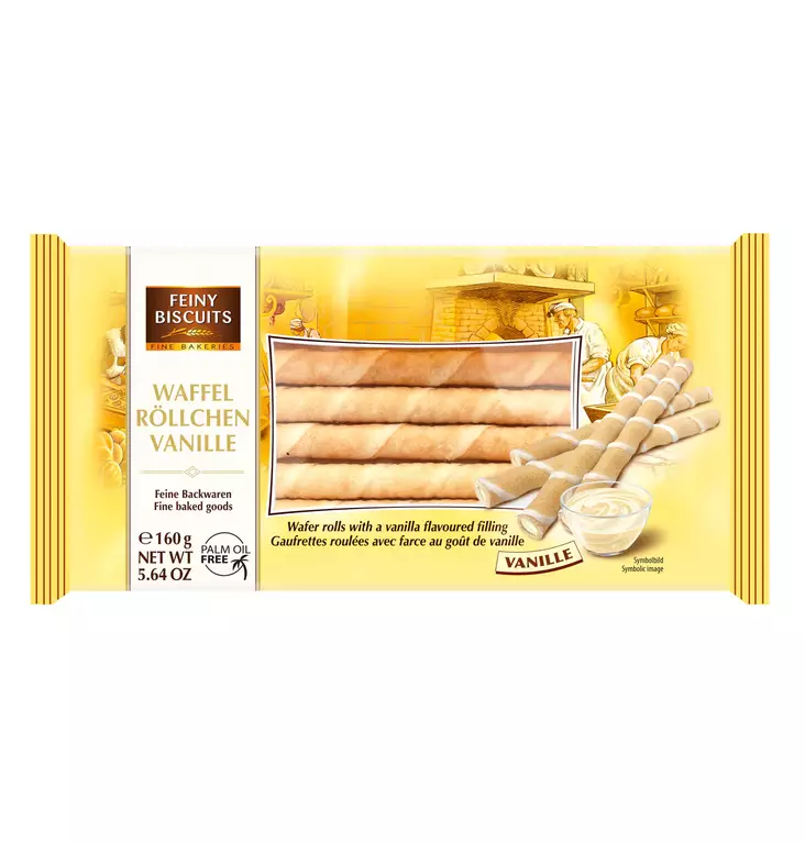 Feiny Bisquit Vanilja Vohvelirulla - Makeat keksit - 9002859076534 - 2