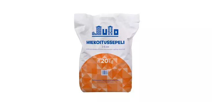 Hiekoitussepeli 3-6mm 20KG - Hiekoitushiekat, sepelit ja suolat - 6430033261934 - 1