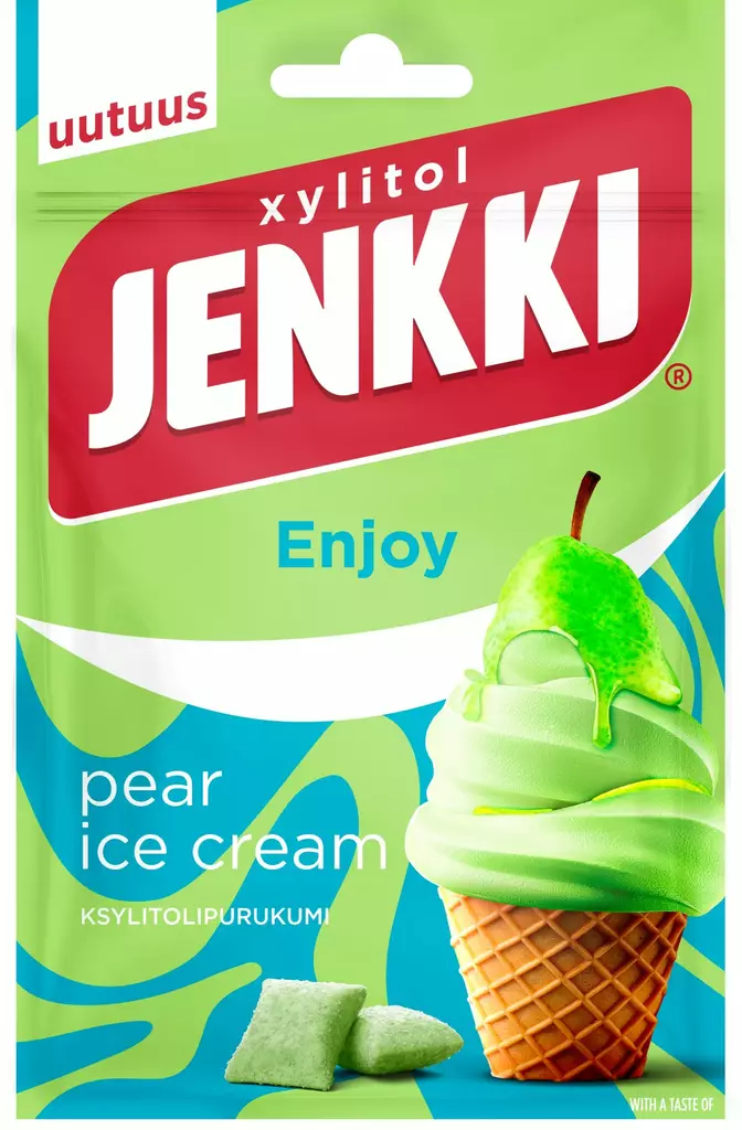 JENKKI Enjoy Pear Ice Cream 35g - Purukumit ja pastillit - 6420256912744 - 1