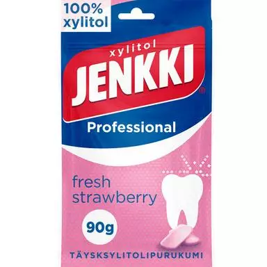 JENKKI PROFESSIONAL 90G FRESH STRAWBERRY - Purukumit ja pastillit - 6420256016824 - 1
