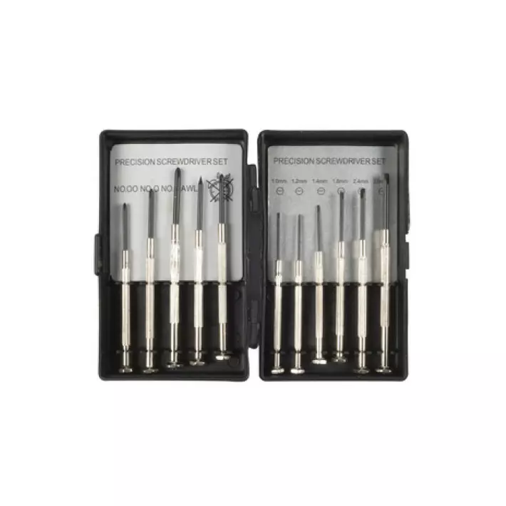 Kinzo Kellosepänmeisselisetti 11-osainen - Ruuvimeisselit - 8711252794754 - 1