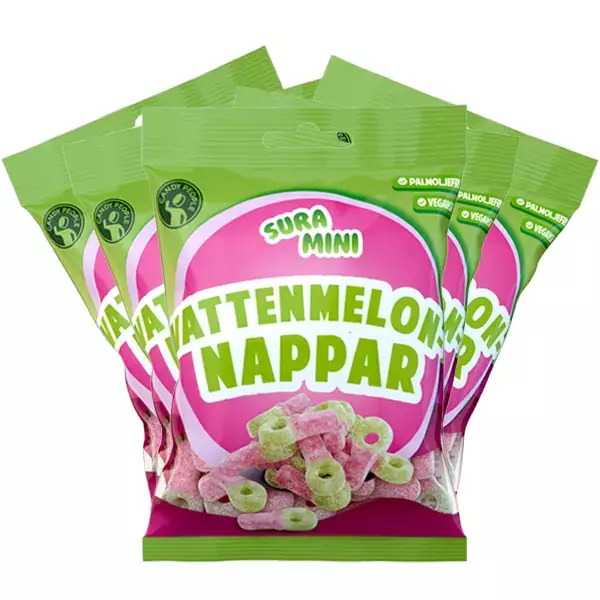 KIRPEÄ VESIMELONITUTTI 70G - Makeispussit, -patukat ja tikkarit - 7340146505704 - 1
