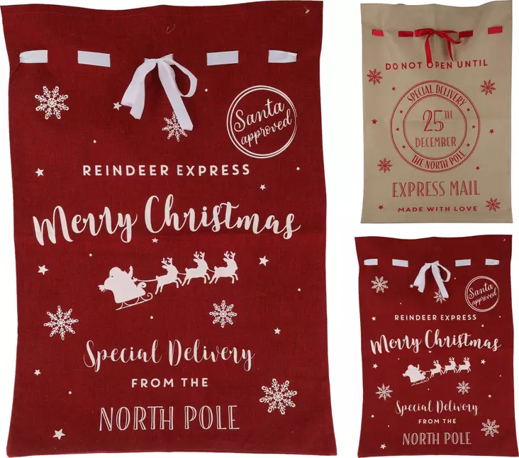 Lahjasäkki Juutti 100 cm - Joulutekstiilit - 8720573343664 - 1