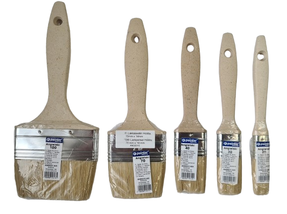 Lakkasivellin Hobby useita kokoja. - Pensselit - 0000000007004 - 1