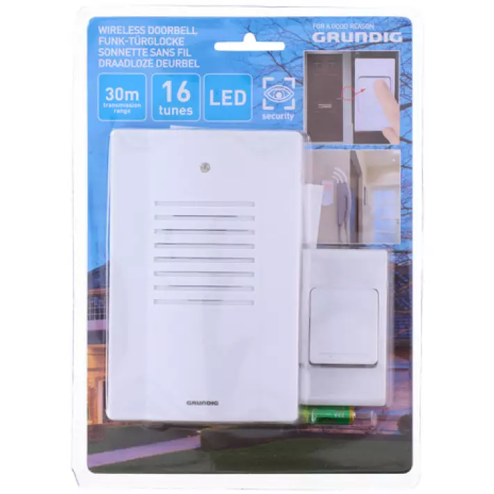 Langaton Ovikello 16melodiaa - Ovikellot ja turvalukot - 8711252087924 - 1