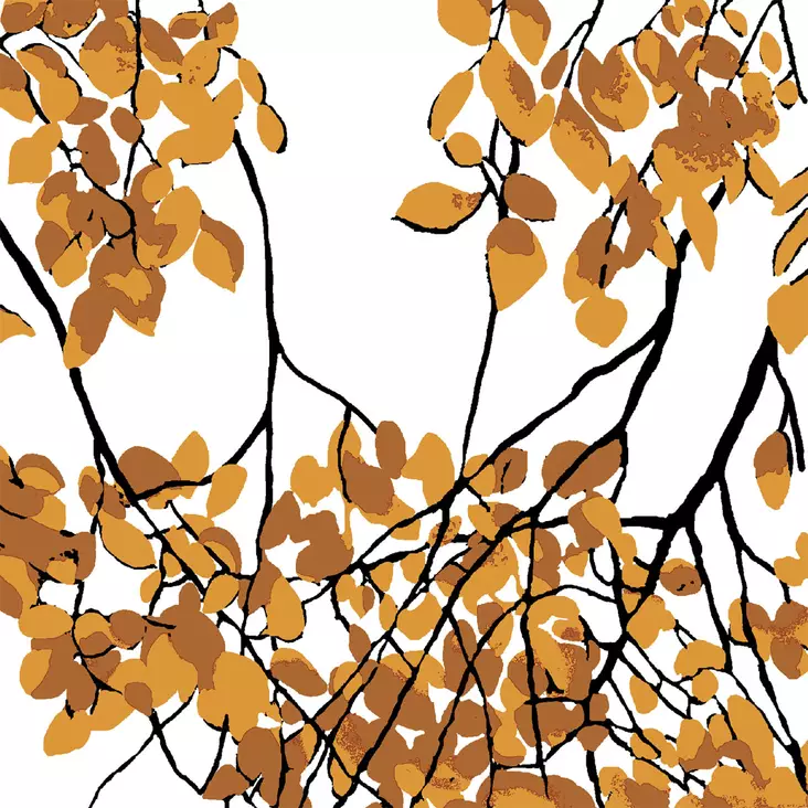 Lautasliina Vallila 33x33 Lehtisade - Lautasliinat - 7321011992454 - 1