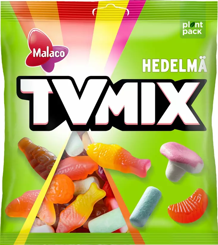 MALACO TV MIX HEDELMÄ 340G - Makeispussit, -patukat ja tikkarit - 6420256912034 - 1