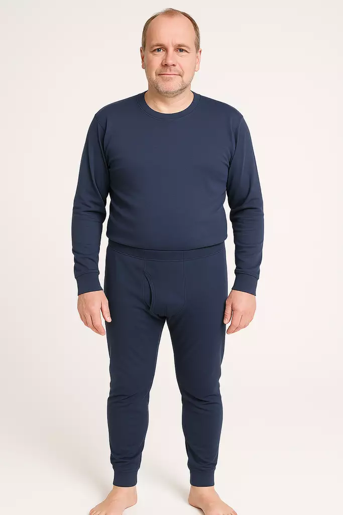 Miesten aluskerrasto Mikko sininen useita kokoja - Miesten pitkät alushousut ja kerrastot - 0000000007124 - 1