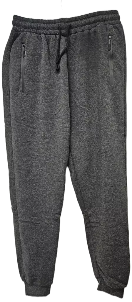 Miesten tummanharmaat collegehousut vetoketjutaskuilla - Miesten college-ja verryttelyhousut - 0000000007094 - 1