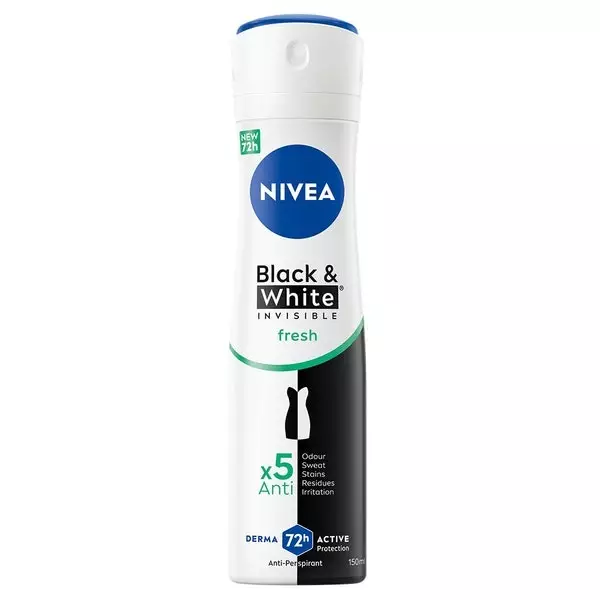 NIVEA DEO SPRAY 150ML B&W FRESH - Naisten deodorantit - 4006000104874 - 1
