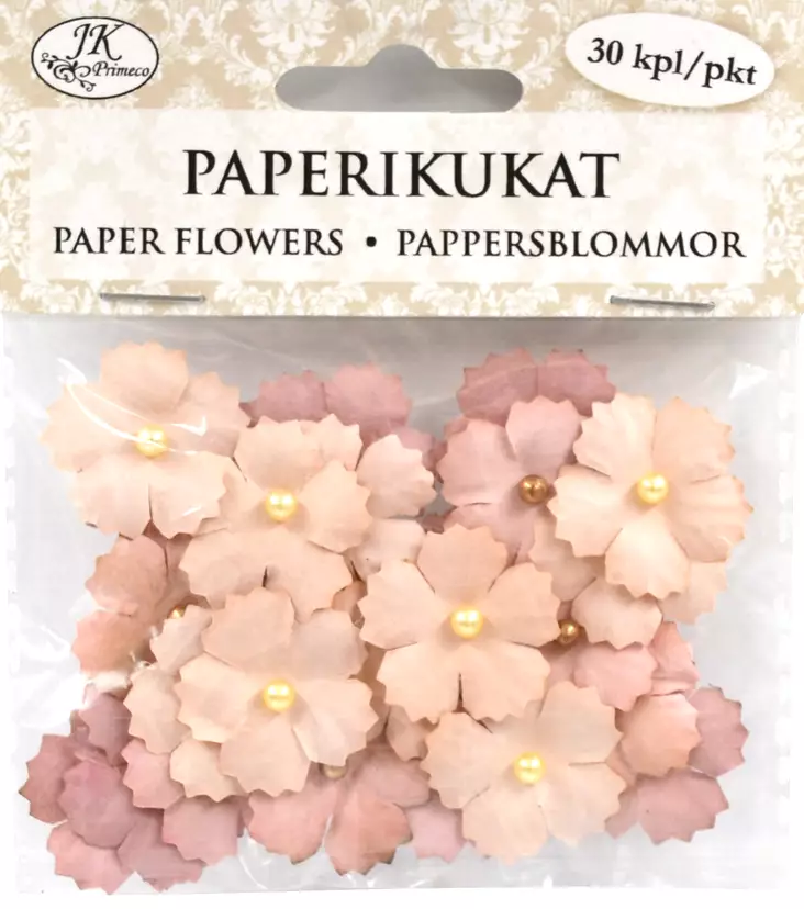 Paperikukat Helmi pieni rosa 30kpl - Tee-se-itse DIY - 6417715049264 - 2