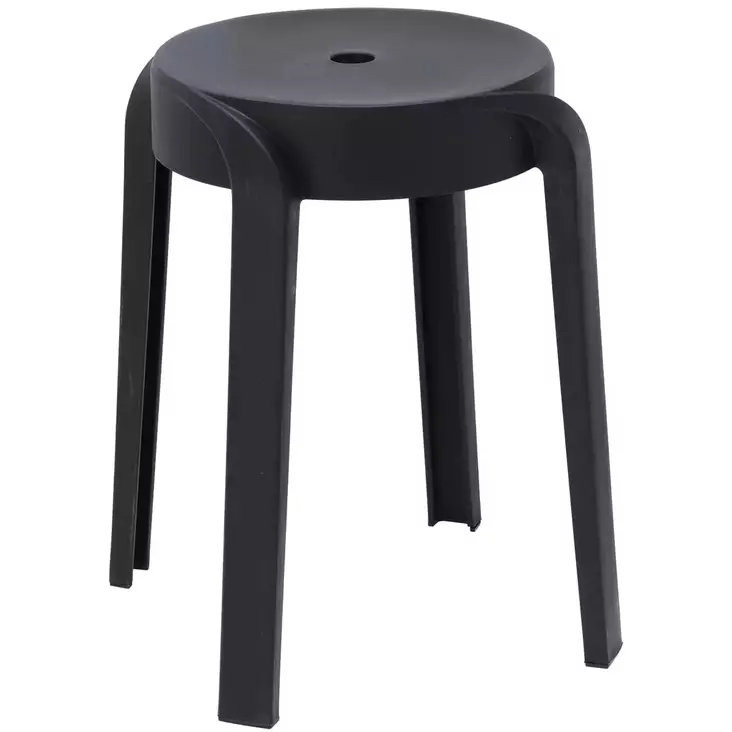 Pinottava muovijakkara musta - Rahit ja jakkarat - 8721037370394 - 1