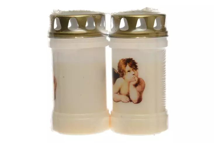 POLAR HAUTAKYNTTILÄ ENKELI 2-pack 36h - Hautakynttilät ja lyhtykynttilät - 6410412962324 - 1