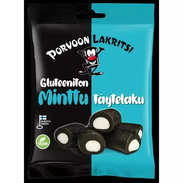 PORVOON MINTTULAKRITSI GLUT. 150G - Makeispussit, -patukat ja tikkarit - 6419161600204 - 1