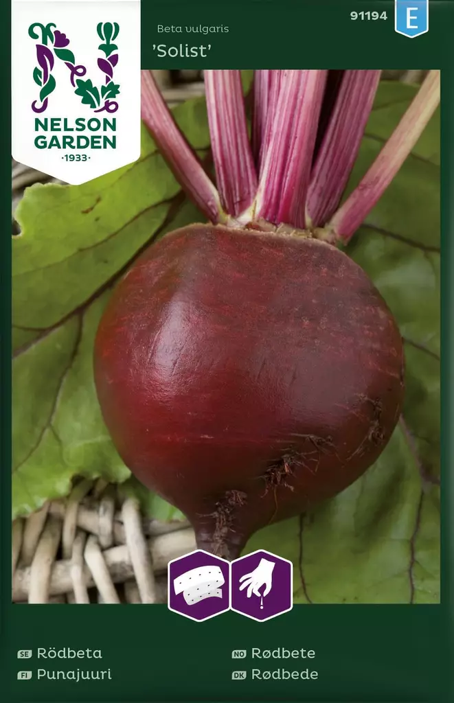 Punajuuri, Solist, kylvönauha - Vihannesten ja hedelmien siemenet - 7312600859814 - 1
