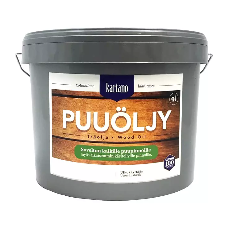 Puu=C3=B6ljy musta 9L Kartano - Puuöljyt ja terassin käsittely - 6438168107554 - 1