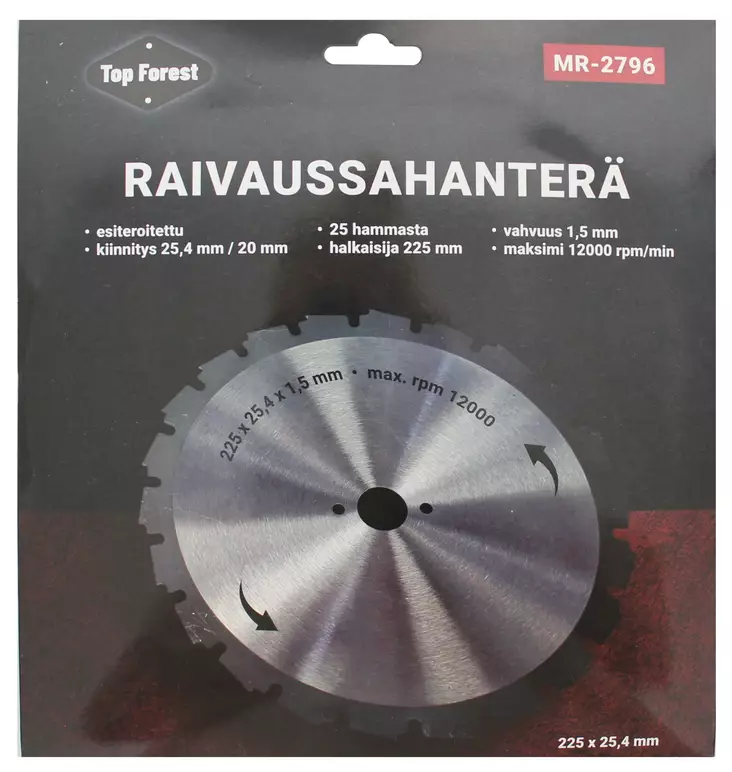 Raivaussahanterä 225x20/25,4 - Raivaussahat - 6430074696054 - 1