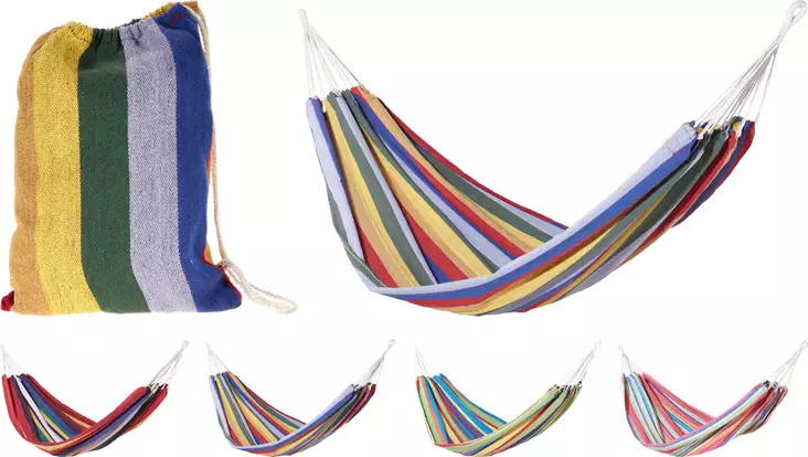 Riippumatto raidallinen 200X100 cm - Pihakalusteet - 8721037877794 - 1