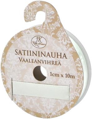Satiininauha 1cm x 10m vaal.vihreä - Tee-se-itse DIY - 6417715036684 - 1