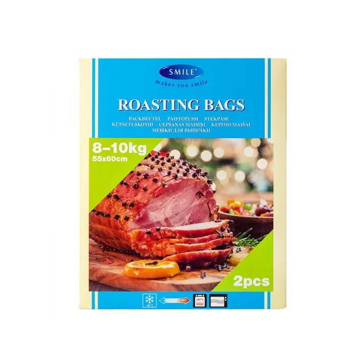 SMILE PAISTOPUSSI 8-10 Kg 2 kpl/pkt - Foliot ja paistopussit - 4742002007484 - 1
