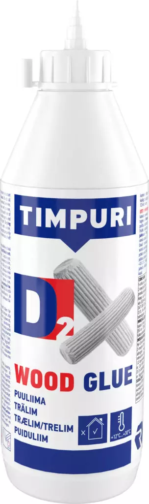 TIMPURI Puuliima D2 750ml - Kiinnitys- ja liimamassat - 6418091030464 - 1