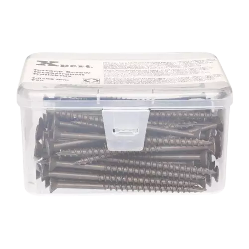 Xpert Terassiruuvi 4,8x90 mm TX25 ruskea 100 kpl - Terassiruuvit - 6410416387994 - 1