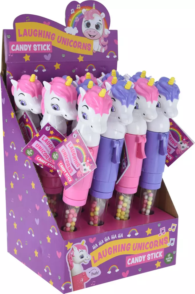 Yksisarvis karkkikeppi äänellä - Makeispussit, -patukat ja tikkarit - 8713305816994 - 1