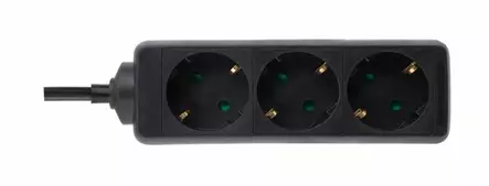 Jatkojohto 3-os 1,5m musta 3x1,5 - Jatkojohdot - 6438159232005 - 1