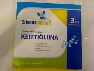 SIIVOUSMESTARI KEITTIÖLIINA 3 KPL - Siivousliinat ja -sienet - 6438159849005 - 1
