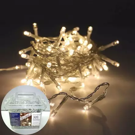 ULKOVALOSARJA 320 LED lämmin valkoinen - Ulkovalosarjat - 6438159689915 - 1