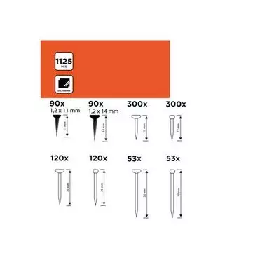 Black&Decker Naulalajitelma - Naulat - 8711252239255 - 2