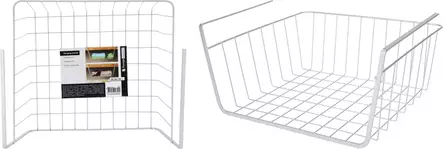 Hyllynaluskori harmaa 30 x 26 x 14 cm - Korit - 8721037097925 - 1