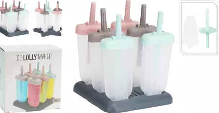 Jäätelömuotti setti 6-osainen - Jääpala- ja jäätelömuotit - 8721037349765 - 1