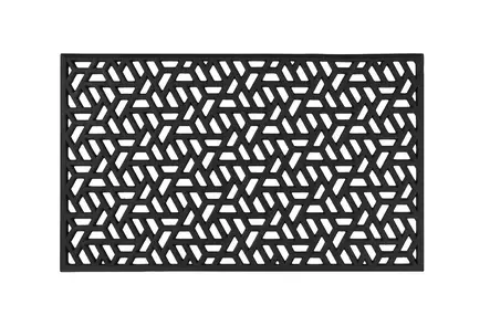 Kumimatto Zerbino Aiwa 45x75 musta - Kynnys- ja kuramatot - 6438159914055 - 1