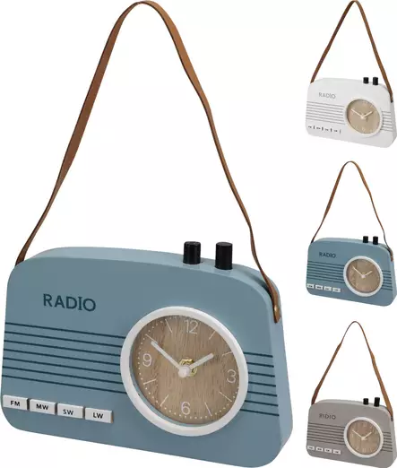 Pöytäkello Radiomalli 215X35X155 mm - Seinä- ja pöytäkellot - 8720573049535 - 1