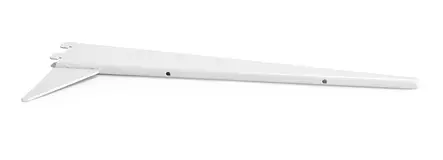 U-KANNATIN 450 mm valkoinen vahvistettu - Hyllynkannattimet - 7317900309465 - 1