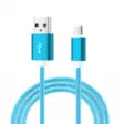 MOBIA PUNOTTU DATAKAAPELI USB-C 2.0, 2M SININEN - Laturit - 6430076520685 - 1