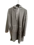 Naisten coralfleece maxihuppari silver grey L-XL - Naisten colleget ja hupparit - 6419285418815 - 1