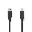 Nedis Mini USB Kaapeli | 2.00 m | Musta - Tietokonekaapelit - 5412810288885 - 1