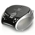 Lenco SCD-24 kannettava CD-soitin ja FM-radio, musta/hopea - Radiot - 8711902040255 - 1