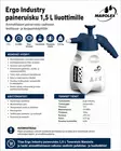 Paineruisku 1,5 L Industry liuottimille - Kastelukannut ja muut kastelutarvikkeet - 5904235006125 - 2
