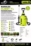 Paineruisku 7 L Hobby - Kastelukannut ja muut kastelutarvikkeet - 5904235008525 - 2