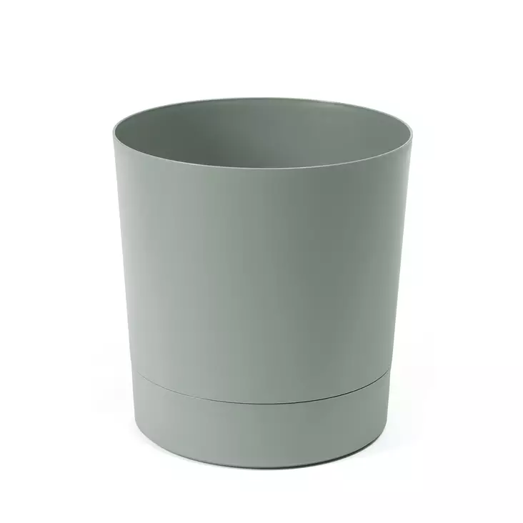 4Living Ruukku Aura aluslautasella 14,5 cm vihreä - Kukkaruukut ja -amppelit - 6410416537085 - 1