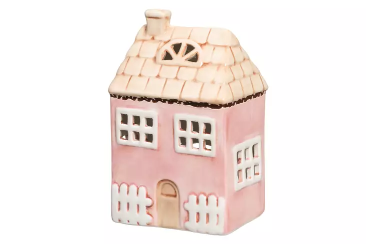 4Living Talolyhty huvila Hanko pinkki 18 cm - Kynttilälyhdyt - 6410416545455 - 1