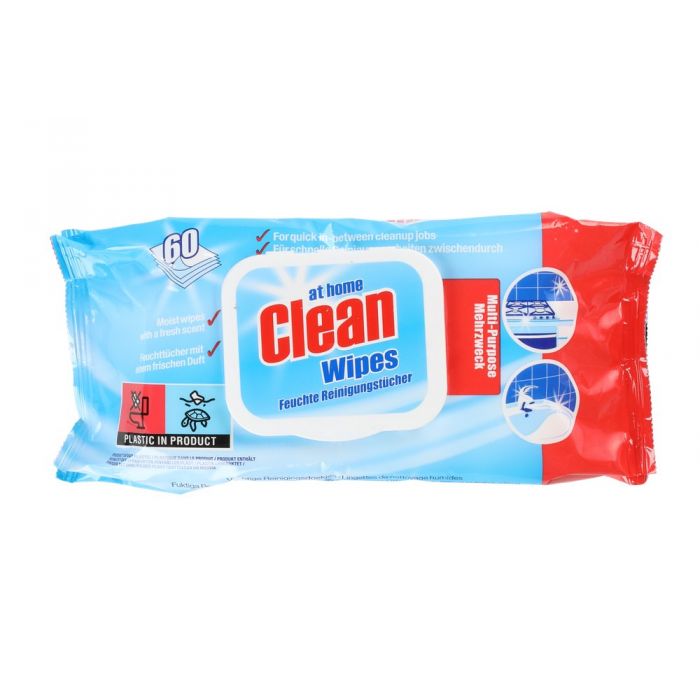 AT HOME MULTI CLEANING LEMON 60KPL - Tiskiaineet ja konetiskitabletit - 8718924878675 - 1