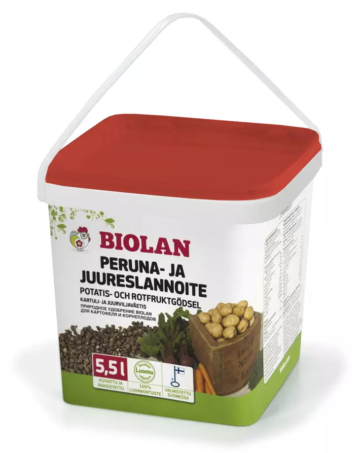 BIOLAN PERUNA JA JUURESLANNOITE 5,5 l pakki - Puutarhakateaineet - 6411961054485 - 2
