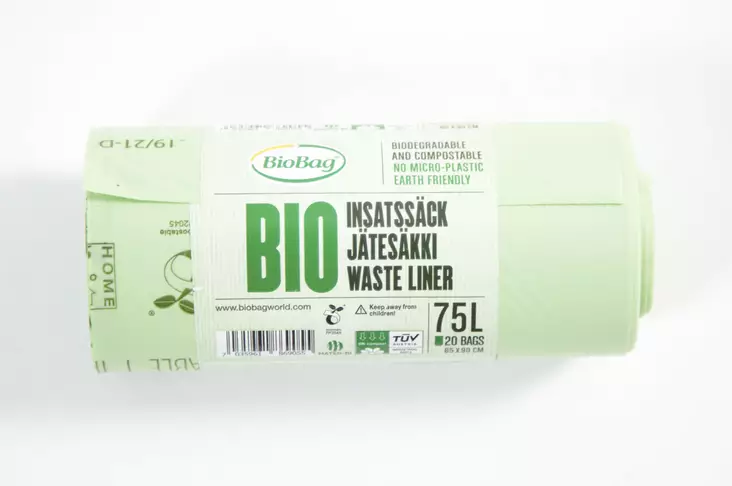 BioBag Biosäkki 75 L, 20 kpl/rll, 650x900 mm, Teollinen komposti - Jätteiden lajittelu - 7035961869055 - 1