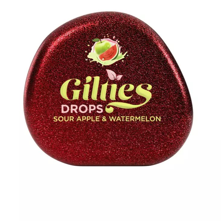 GILTIES DROPS SOUR APPLE & WATERMELON - Purukumit ja pastillit - 6430076690005 - 1