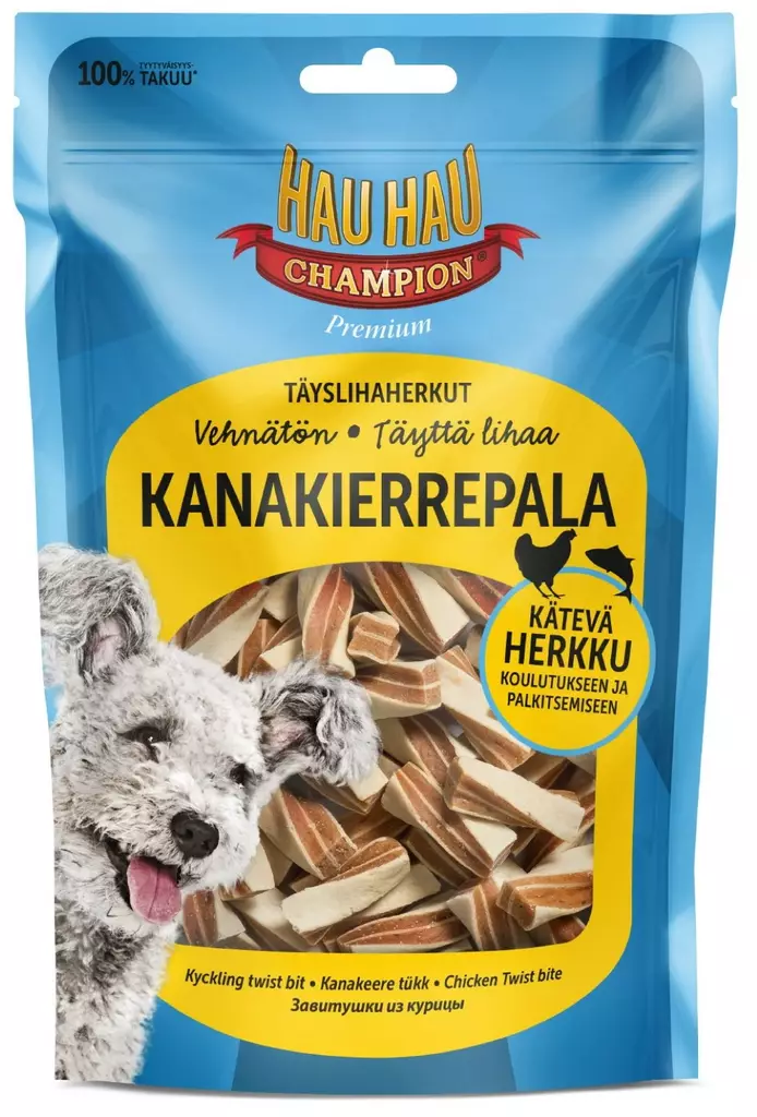 HHC Täyslihaherkut - Kanakierrepala 100 g - Koiran makupalat - 6430062465655 - 1